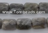 CLB749 15.5 inches 10*14mm faceted rectangle labradorite gemstone beads