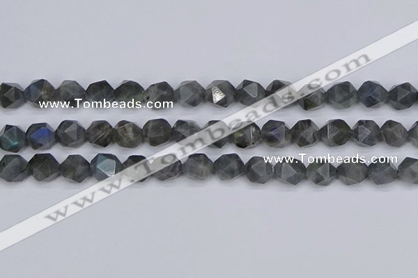 CLB989 15.5 inches 12mm faceted nuggets labradorite beads wholesale