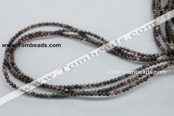 CLD01 15.5 inches 4mm round leopard skin jasper beads wholesale
