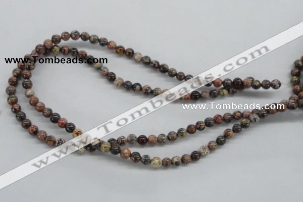 CLD02 15.5 inches 6mm round leopard skin jasper beads wholesale