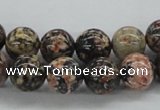 CLD04 15.5 inches 10mm round leopard skin jasper beads wholesale