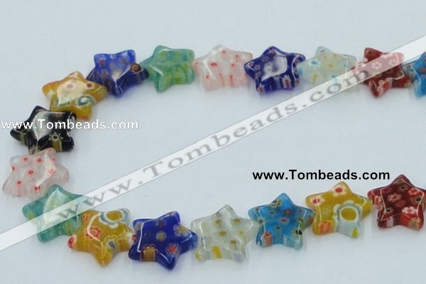 CLG593 16 inches 18*18mm star lampwork glass beads wholesale