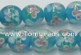 CLG755 15.5 inches 10mm round lampwork glass beads wholesale
