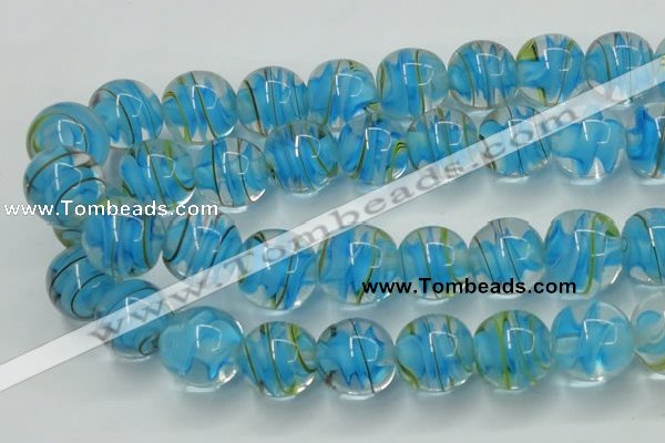 CLG854 15.5 inches 18mm round lampwork glass beads wholesale