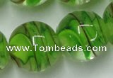 CLG855 15.5 inches 18mm round lampwork glass beads wholesale