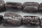 CLI07 15.5 inches 18*25mm rectangle natural lilac jasper beads wholesale