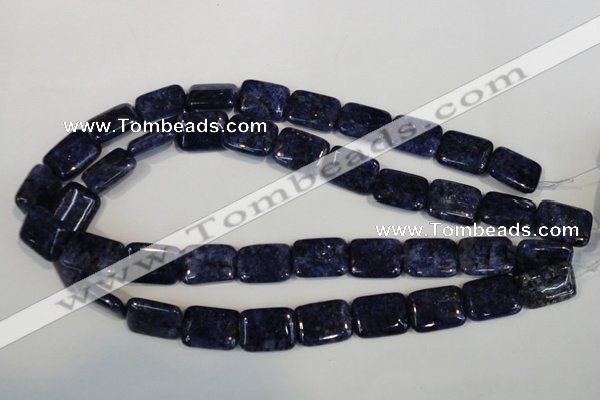 CLJ294 15.5 inches 15*20mm rectangle dyed sesame jasper beads wholesale