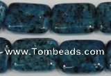 CLJ295 15.5 inches 15*20mm rectangle dyed sesame jasper beads wholesale