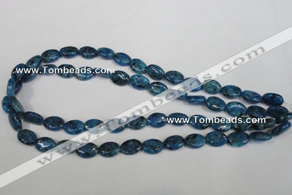 CLJ320 15.5 inches 10*14mm oval dyed sesame jasper beads wholesale
