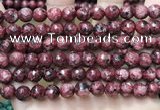 CLJ556 15.5 inches 6mm,8mm,10mm & 12mm faceted round sesame jasper beads
