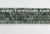CLJ641 15.5 inches 8mm faceted round sesame jasper beads wholesale