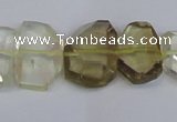 CLQ266 15.5 inches 13*18mm - 15*20mm freeform lemon quartz beads