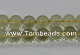 CLQ51 15.5 inches 8mm round natural lemon quartz beads wholesale