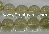 CLQ55 15.5 inches 16mm round natural lemon quartz beads wholesale