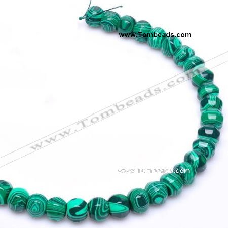 CMA18 10*12mm roundel imitate malachite gemstone beads Wholesale