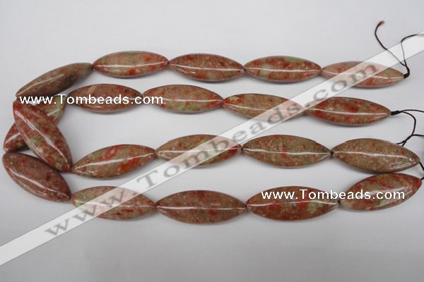 CME04 15.5 inches 15*40mm marquise New unakite gemstone beads