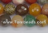 CME103 15.5 inches 10mm faceted round mixed gemstone beads