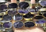 CME502 12 inches 18*28mm - 20*30mm oval amethyst beads