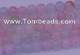 CMG140 15.5 inches 4mm round natural morganite gemstone beads