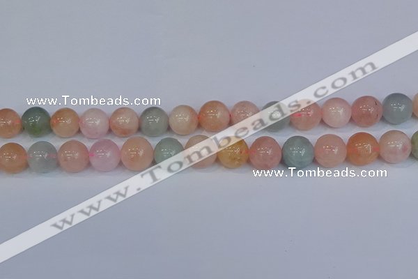 CMG175 15.5 inches 14mm round morganite gemstone beads wholesale