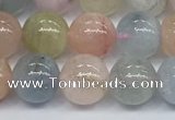 CMG392 15.5 inches 8mm round morganite gemstone beads