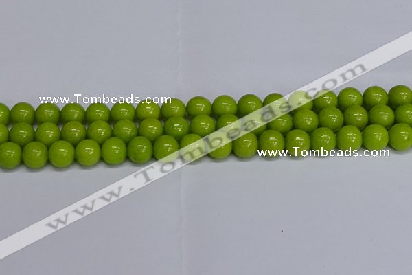 CMJ271 15.5 inches 12mm round Mashan jade beads wholesale
