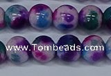 CMJ411 15.5 inches 12mm round rainbow jade beads wholesale