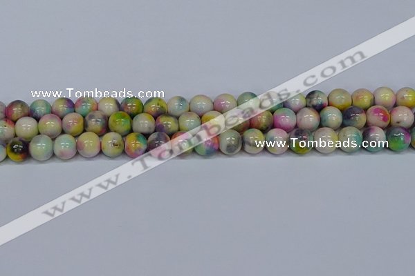 CMJ438 15.5 inches 10mm round rainbow jade beads wholesale