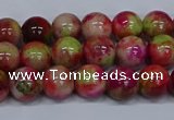 CMJ479 15.5 inches 8mm round rainbow jade beads wholesale