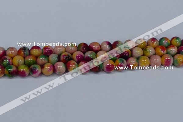 CMJ593 15.5 inches 12mm round rainbow jade beads wholesale