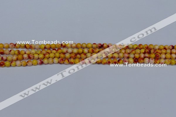 CMJ645 15.5 inches 4mm round rainbow jade beads wholesale