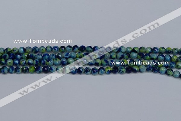 CMJ667 15.5 inches 6mm round rainbow jade beads wholesale