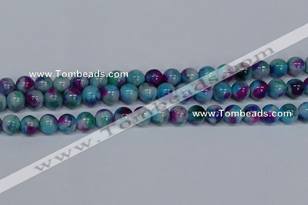 CMJ691 15.5 inches 12mm round rainbow jade beads wholesale