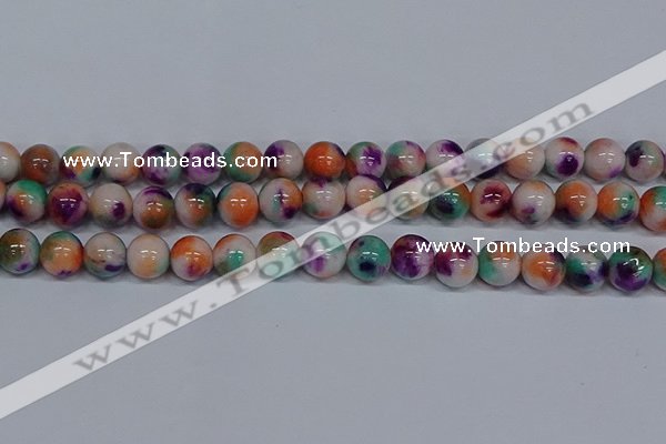 CMJ726 15.5 inches 12mm round rainbow jade beads wholesale