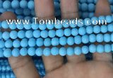 CMJ836 15.5 inches 6mm round matte Mashan jade beads wholesale