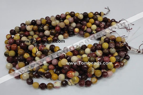CMK17 15.5 inches 10mm faceted round mookaite beads wholesale