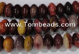 CMK221 15.5 inches 6*10mm rondelle mookaite gemstone beads