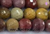 CMK371 15 inches 6mm faceted round mookaite gemstone beads