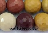 CMK373 15 inches 10mm faceted round mookaite gemstone beads