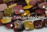 CMK41 15.5 inches 12*12mm faceted square mookaite beads wholesale