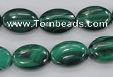 CMN103 15.5 inches 12*16mm oval natural malachite beads wholesale