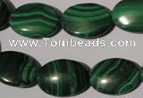 CMN274 15.5 inches 13*18mm oval natural malachite beads wholesale