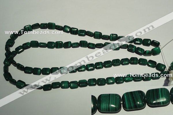 CMN302 15.5 inches 8*10mm rectangle natural malachite beads wholesale