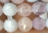 CMQ422 15.5 inches 8mm faceted round natural mixed quartz beads