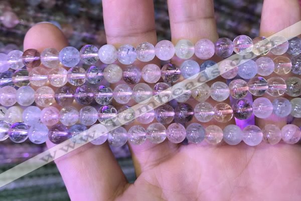 CMQ450 15.5 inches 6mm round rainbow quartz beads wholesale