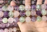 CMQ540 15.5 inches 14mm faceted round colorfull quartz beads
