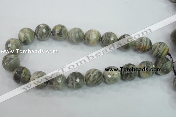 CMS127 15.5 inches 20mm faceted round moonstone gemstone beads