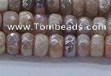 CMS1321 15.5 inches 4*6mm faceted rondelle AB-color moonstone beads