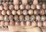 CMS1682 15.5 inches 14mm faceted round moonstone beads wholesale