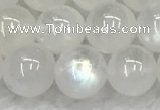 CMS1908 15.5 inches 10mm round white moonstone gemstone beads